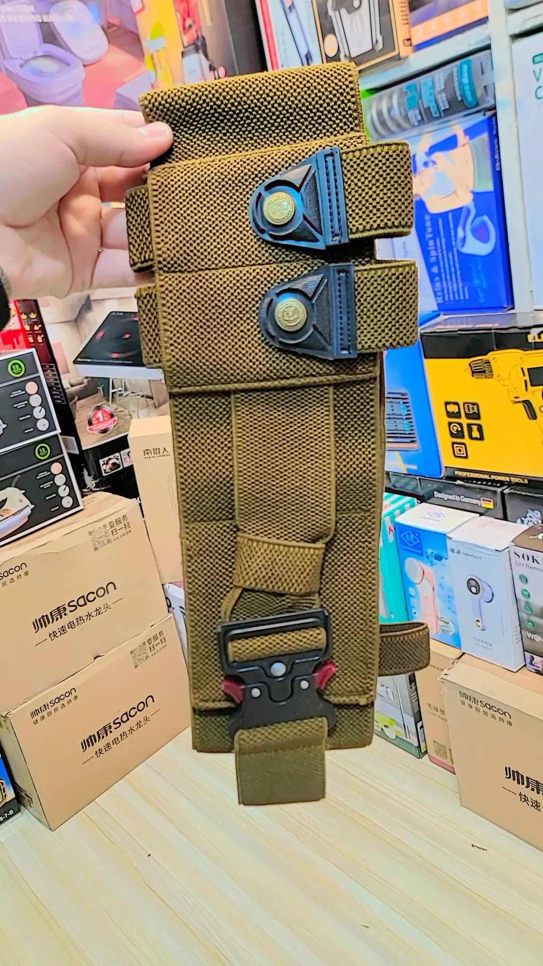 Universal Gun Holster with Magazine & License Pouches | Lalaimport.pk
