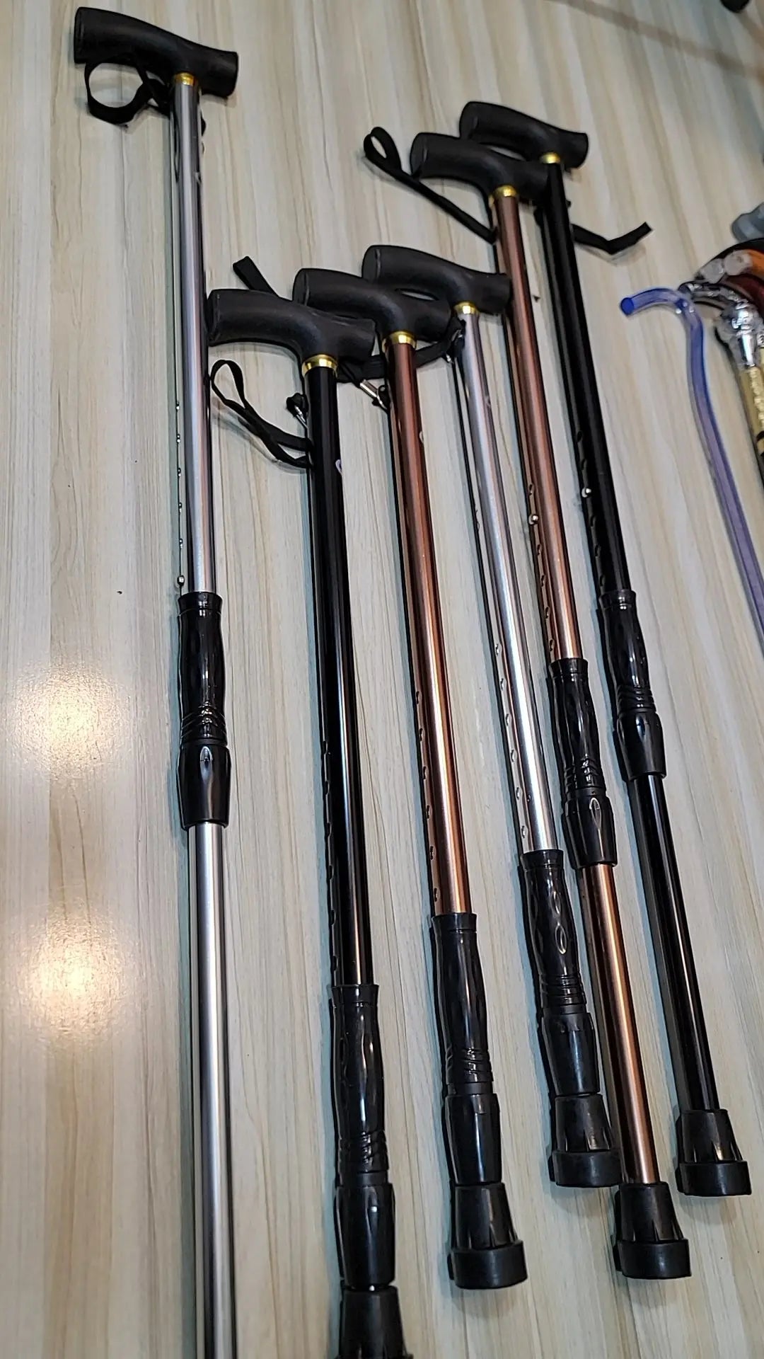 Adjustable Walking Stick for Hiking & Elderly Support – Lalaimport.pk