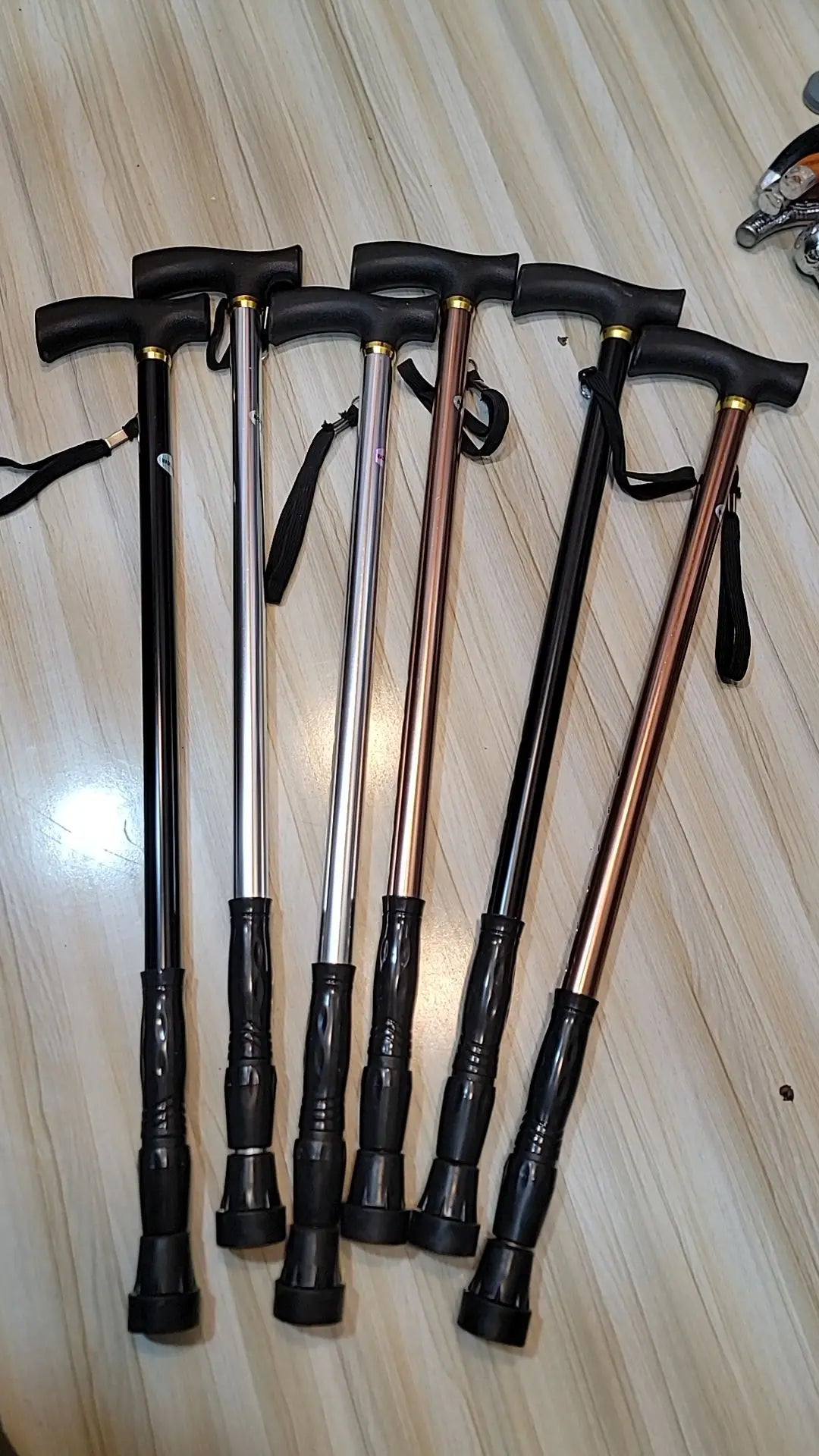 Adjustable Walking Stick for Hiking & Elderly Support – Lalaimport.pk