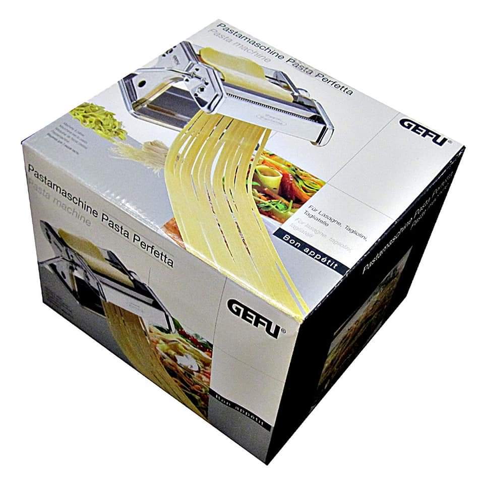 Adjustable settings on the GEFU pasta maker for making noodles and lasagna sheets
