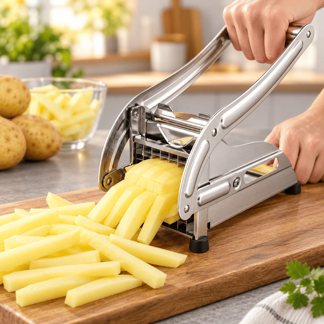 Stainless Steel Potato Chipper & French Fries Cutter