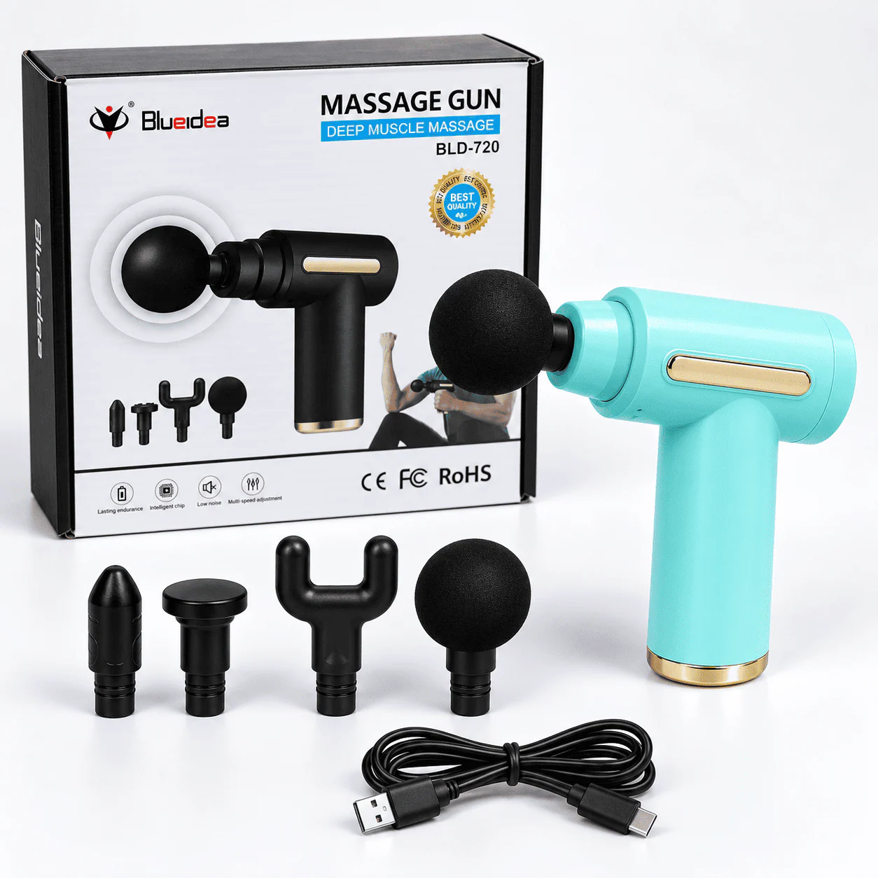 Blueidea BLD-720 Deep Tissue Massage Gun