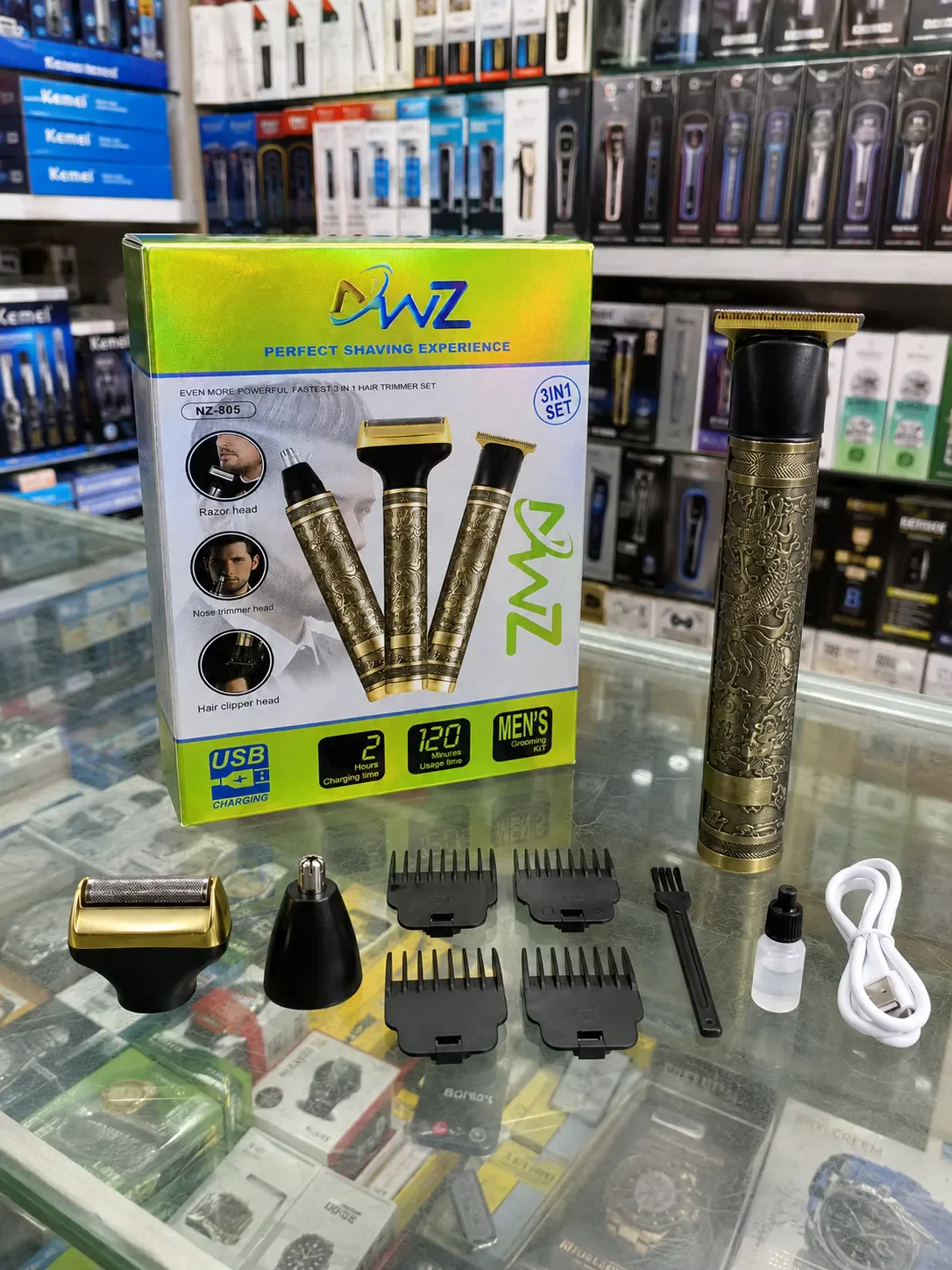 NZ-805 3-in-1 Rechargeable Men's Grooming Kit Product Image