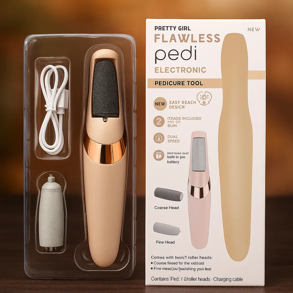 Pretty Girl Flawless Pedi Rechargeable Electronic Pedicure Tool