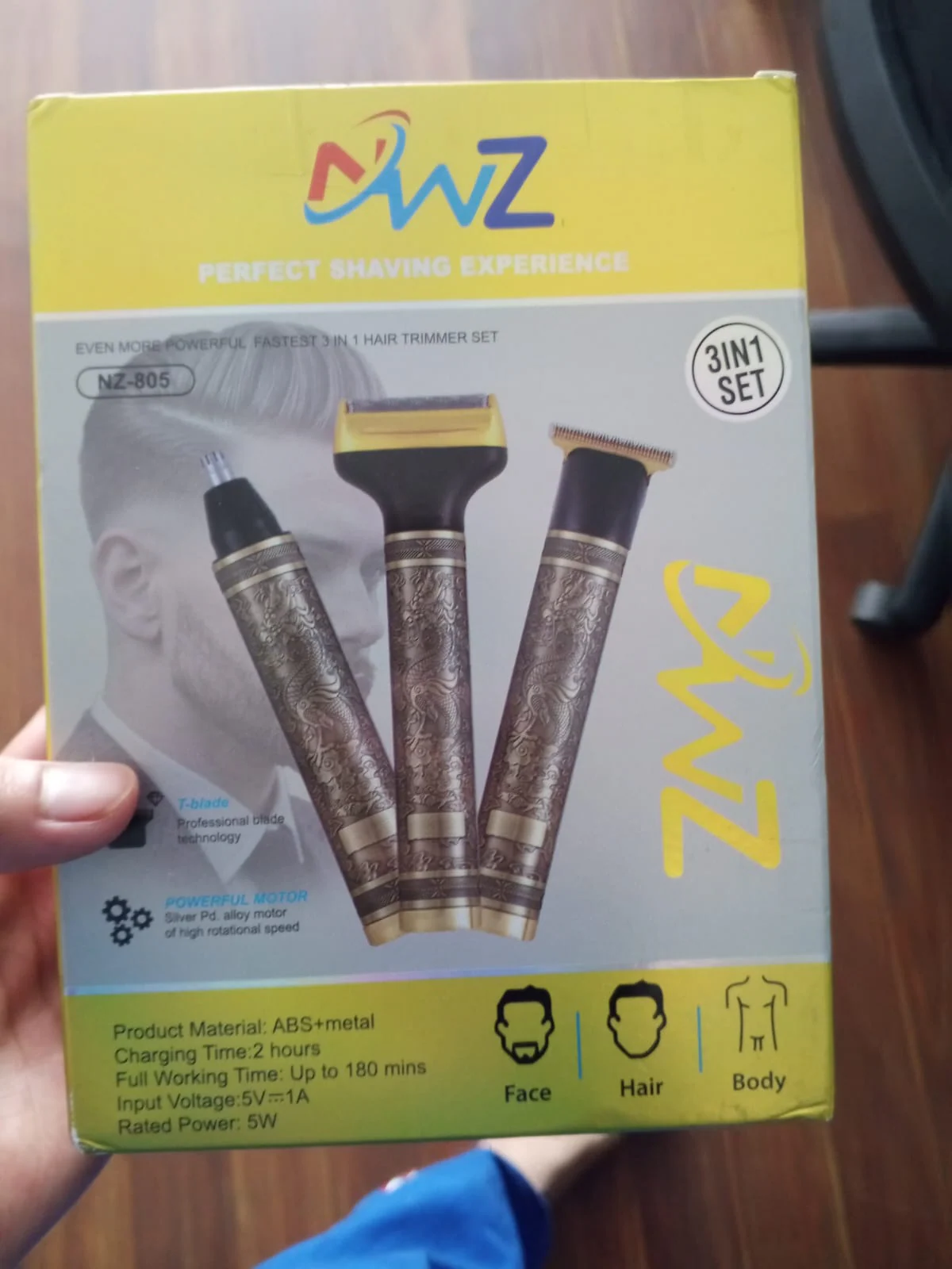 NZ-805 3-in-1 Rechargeable Men's Grooming Kit Product Image