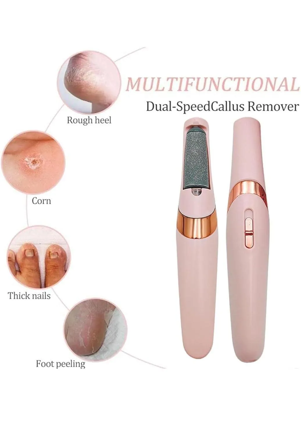 Pretty Girl Flawless Pedi Rechargeable Electronic Pedicure Tool