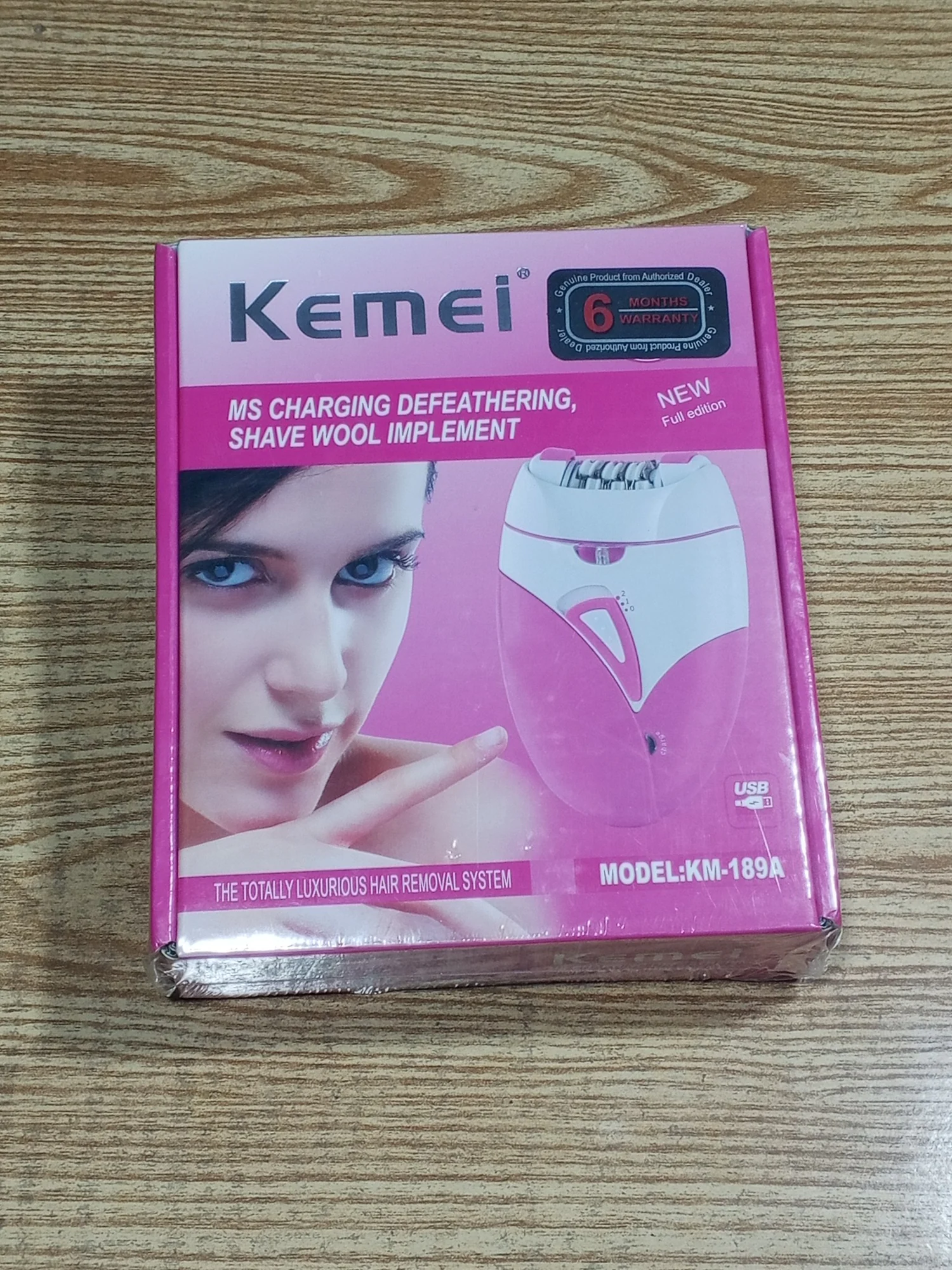 Kemei KM-189A Rechargeable Hair Removal Epilator for Women