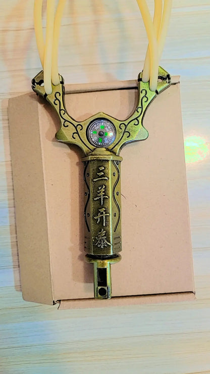 Premium Steel-Handled Slingshot with Art Design – Lalaimport.pk