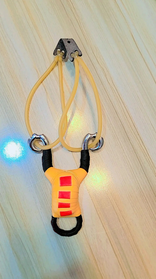 Premium Steel Slingshot with Yellow Handle – Trusted by Thousands!