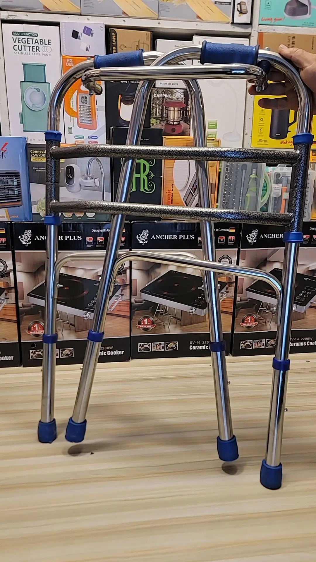 🚶‍♂️ Imported Foldable Walking Frame – Strong, Lightweight & Adjustable