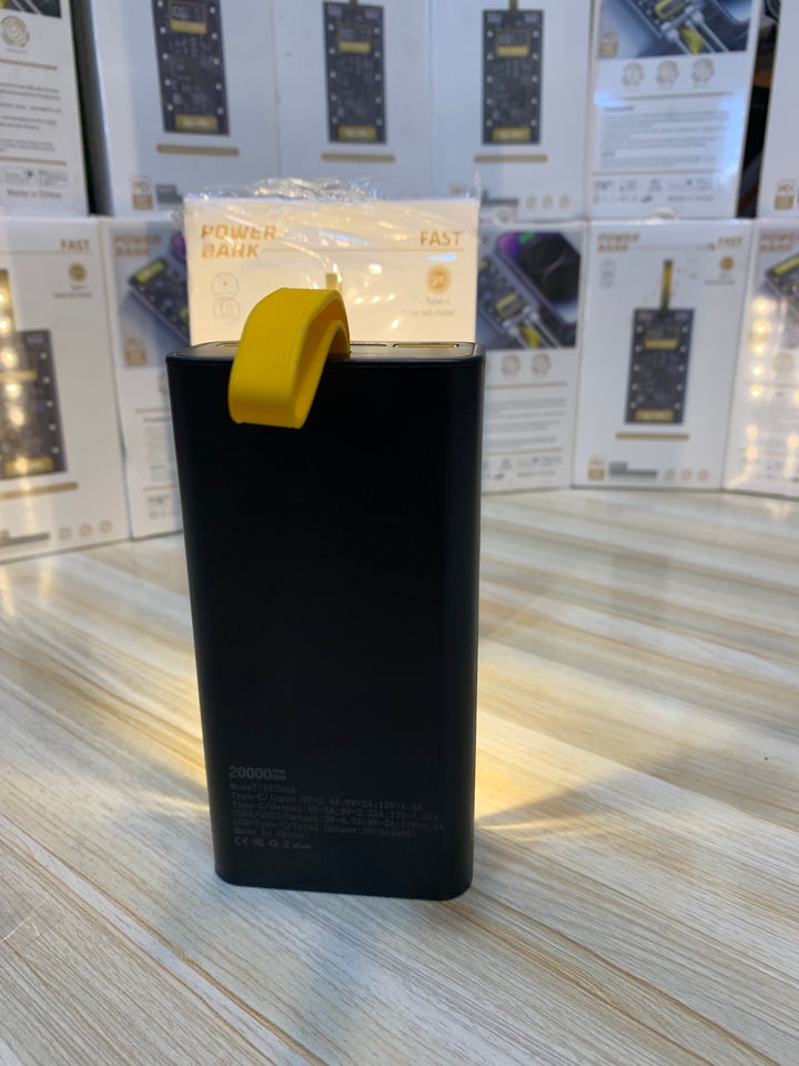 20000mAh Power Bank in Pakistan – 66W Charger with Digital Screen & Torch