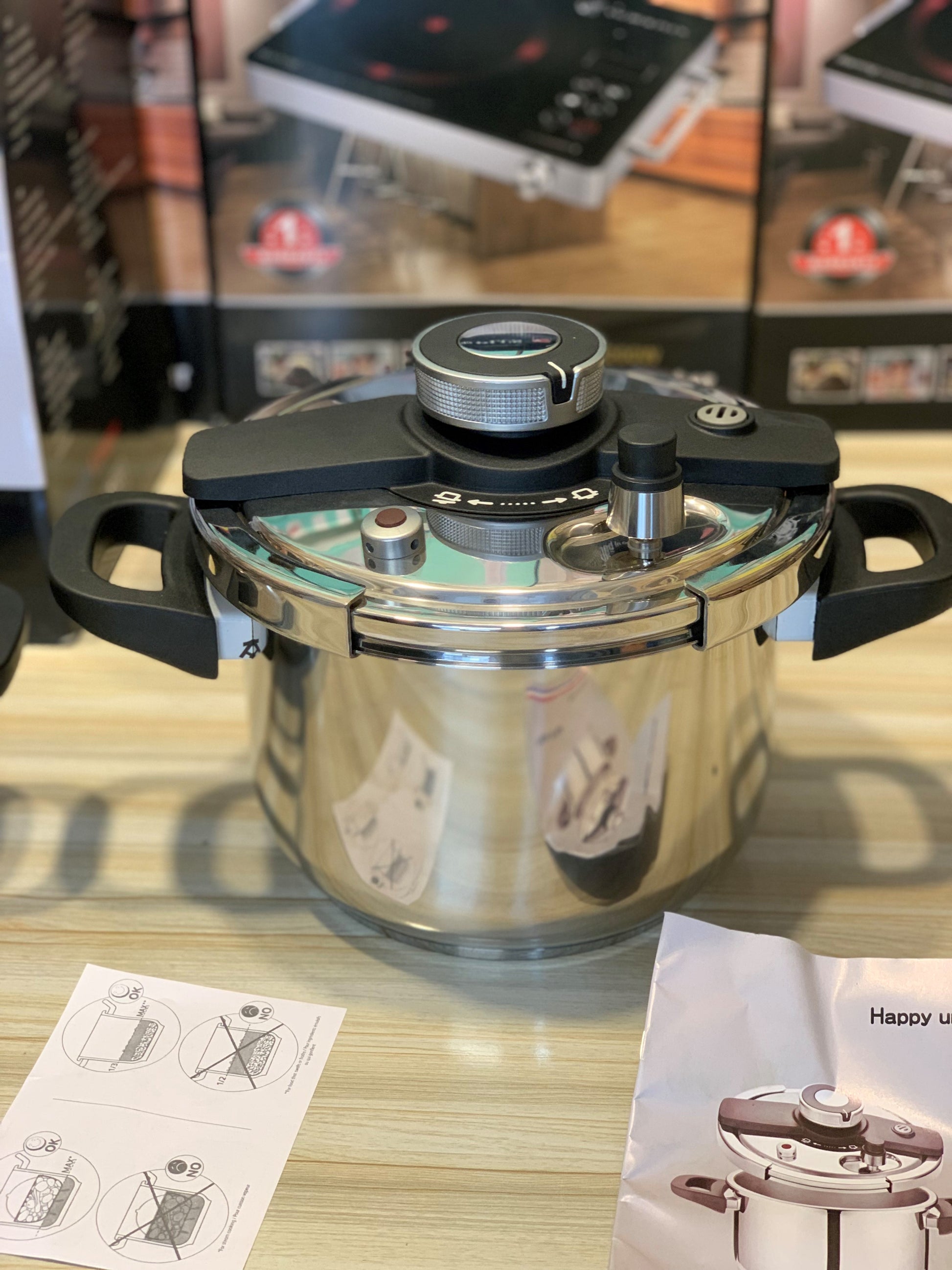 Stainless Steel Cookworks Pressure Cooker Tower Pressure Cooker