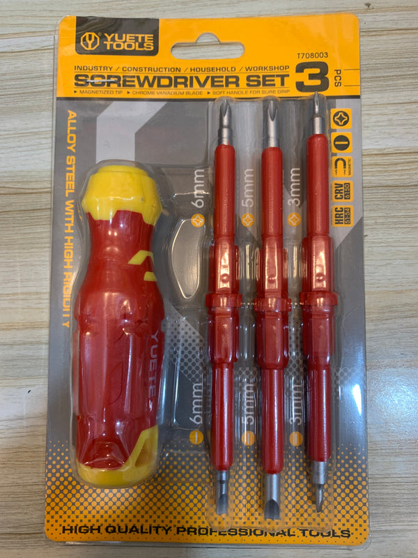 Imported 3-Piece Screwdriver Set – High Quality and Durable