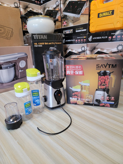 SAVTM Vacuum Food Blender in Pakistan – 500W, Shake Glasses & Grinder | Lalaimport.pk