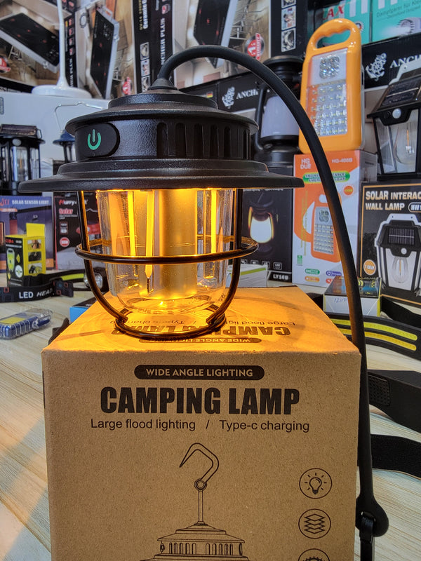 Retro Camping Lamp LV 15 with Solar – Sustainable & Stylish Lighting