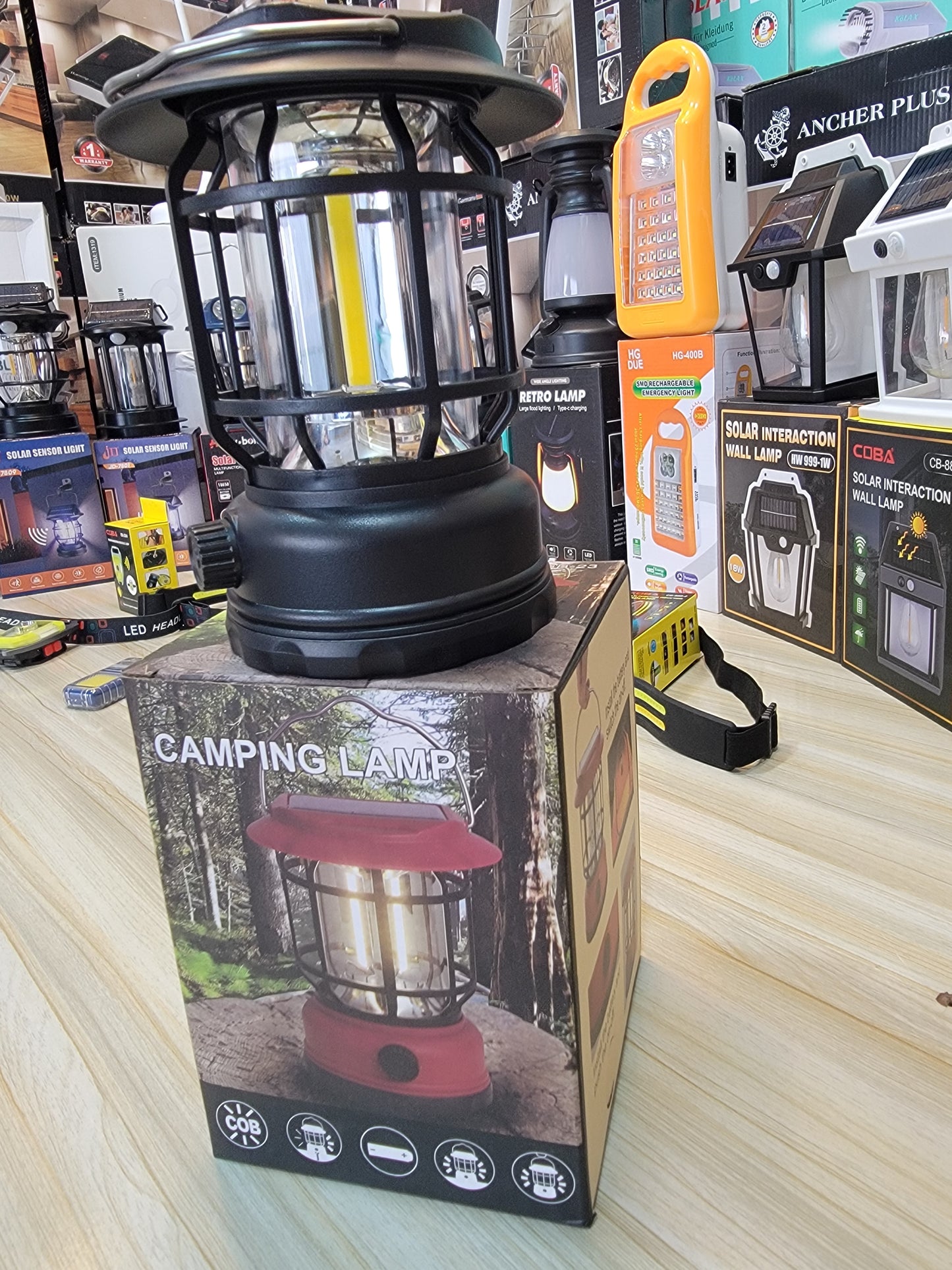 Rechargeable Solar Camping Lamp – Versatile Lighting for Every Adventure | Lalaimport.pk