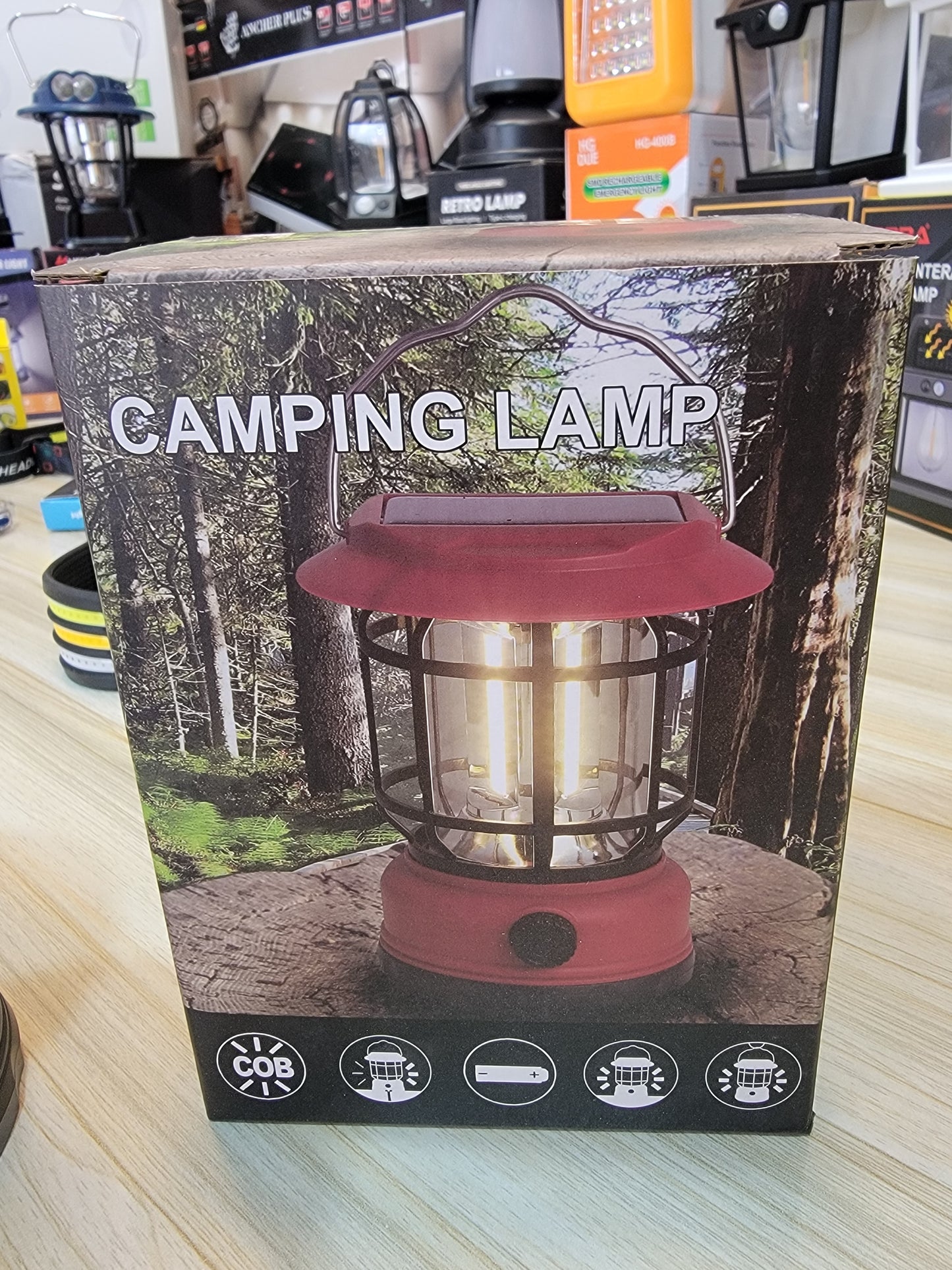 Rechargeable Solar Camping Lamp – Versatile Lighting for Every Adventure | Lalaimport.pk