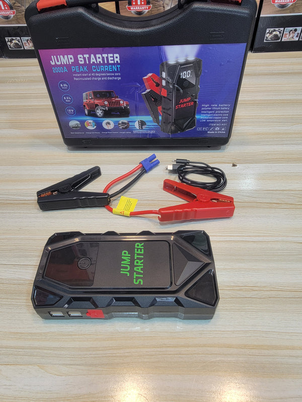 2000A Jump Starter - Powerful 12V Vehicle Booster - Order Now at lalaimport.pk