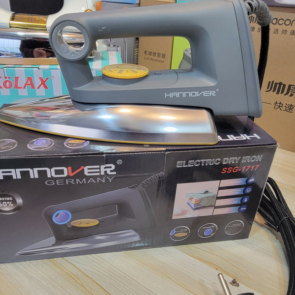 Hannover Dry Iron SSG-1717 | German Quality Non-Stick Gold Plate Sole