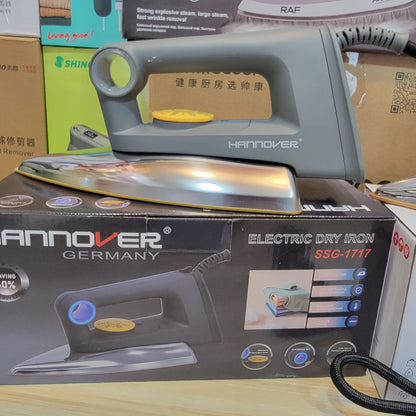 Hannover Dry Iron SSG-1717 | German Quality Non-Stick Gold Plate Sole