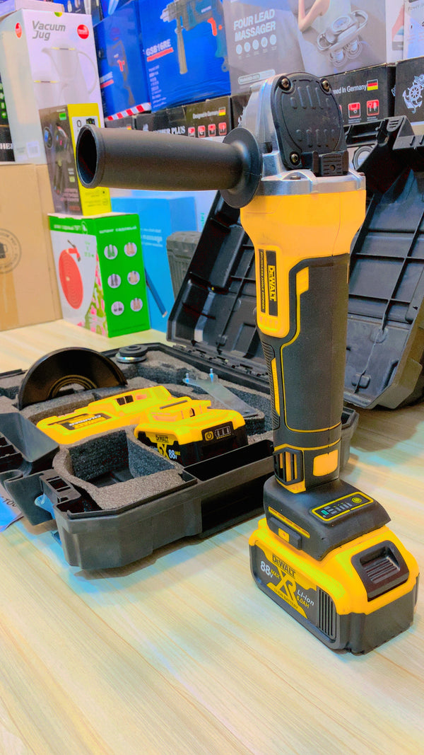 Imported Dewalt 88V Grinder – 2 Lithium Batteries + Fast Charger