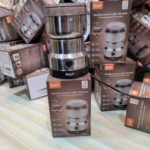 ☕ Imported RAF 300W Coffee & Masala Grinder – Stainless Steel Electric Grinding Machine