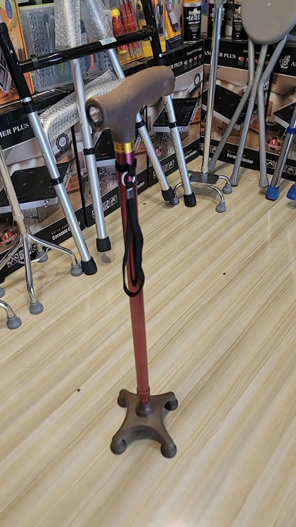 Imported Quad Cane with Flashlight – Best Walking Stick in Pakistan