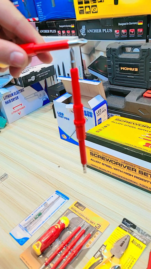 PLIER+SCREW DRIVER SET +TESTING PEN ALL 3 AT BEST PRICE