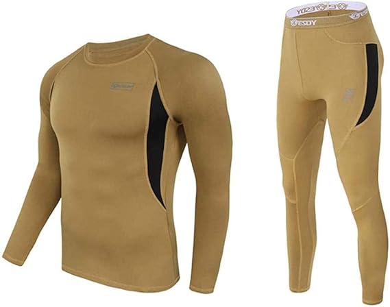 Winter Pajama Set for Men & Women - Black & Light Brown