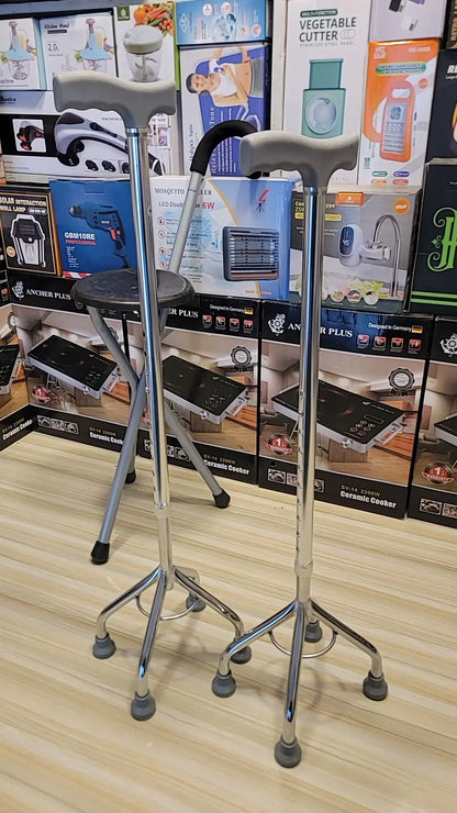 Buy Quad Cane & Walking Sticks in Pakistan – Stability & Comfort for Mobility Support
