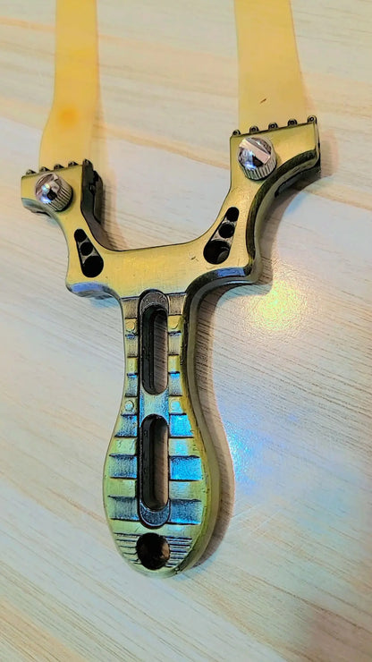 Compact Slingshot - Portable & Reliable for On-the-Go Fun at lalaimport.pk