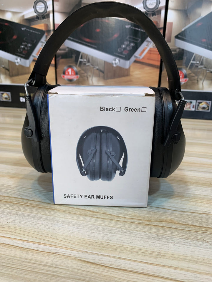 Noise Cancelling Safety Ear Muffs with adjustable fit and premium noise reduction, perfect for shooting, hunting, and military use in Pakistan.