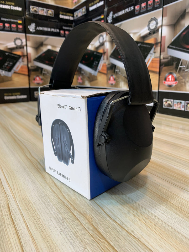 Noise-cancelling ear muffs in use during hunting and tactical activities, ideal for professionals and enthusiasts.