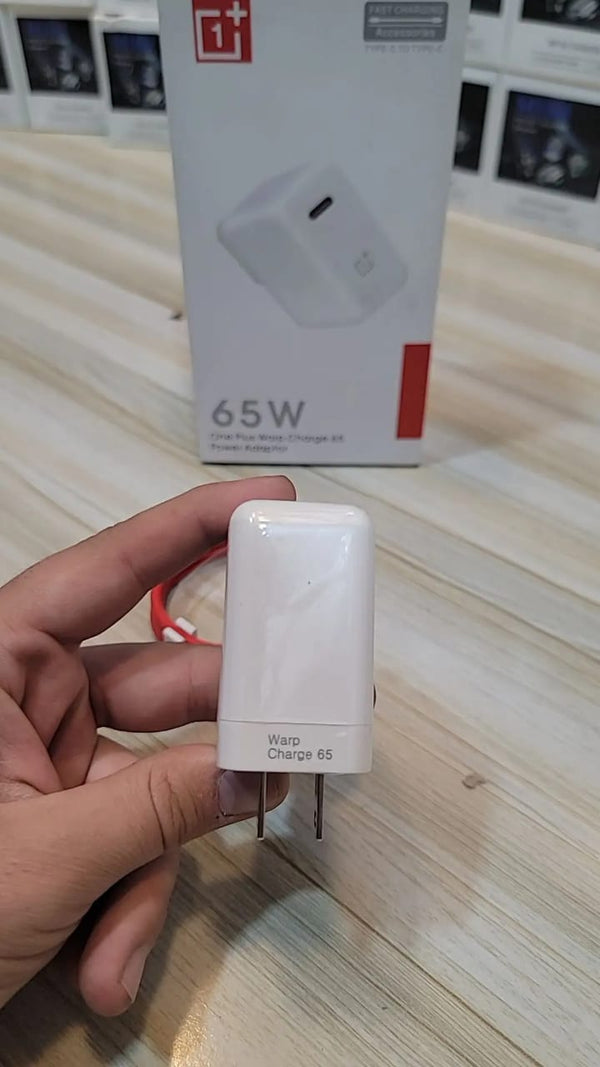 Original 65W Charger Fast Charge EU US Power Adapter USB C Cable For Oneplus