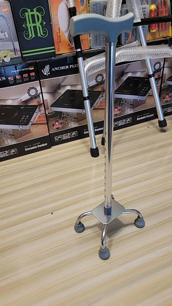 Imported 4-Leg Walking Stick – Ultimate Stability & Support