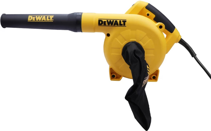 Side angle of the DeWalt 3009B Air Blower, highlighting its ergonomic and lightweight structure.