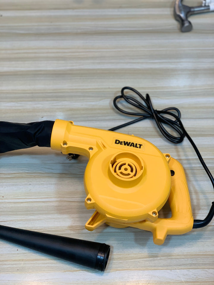 DeWalt 3009B Air Blower being used in a workshop, showcasing its power and reliability for professionals