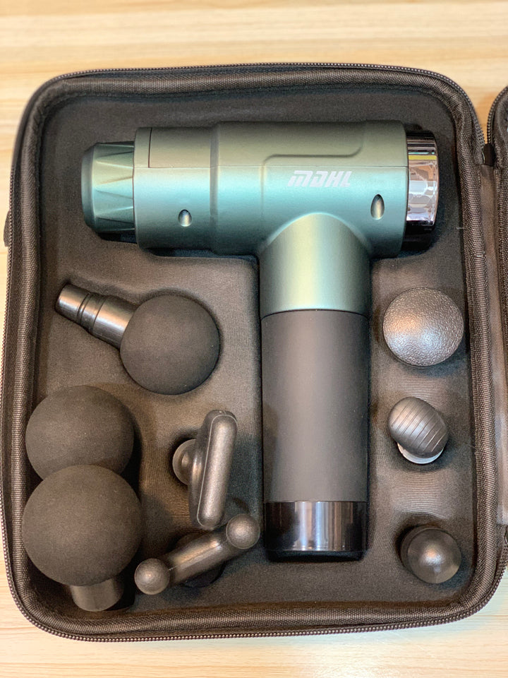 Long Battery Life of the MDHL Smart Gun Massager 6-in-1, Perfect for Extended Muscle Relaxation Sessions