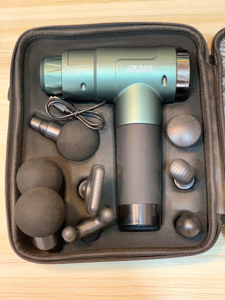 Compact and Portable MDHL Smart Gun Massager 6-in-1 for Convenient Muscle Relaxation on the Go