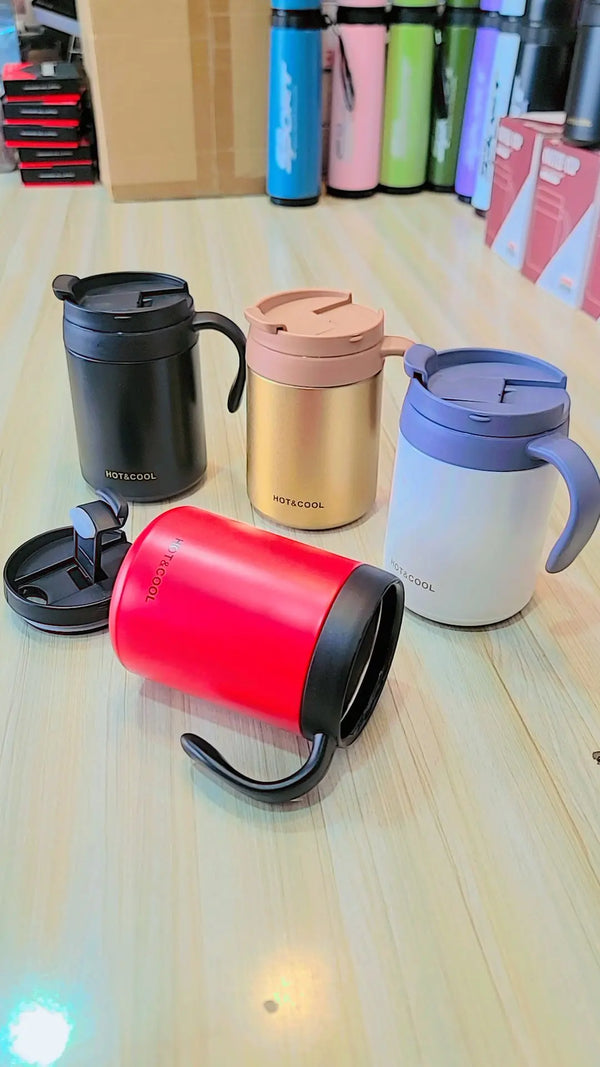 500ml Insulated Coffee Mug with Lid – Stainless Steel Vacuum Coffee Cup
