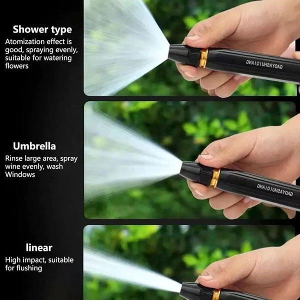 High Pressure Water Nozzle with Accessories for Car , Ac , Solar panel Service & Garden cleaning Professional tools