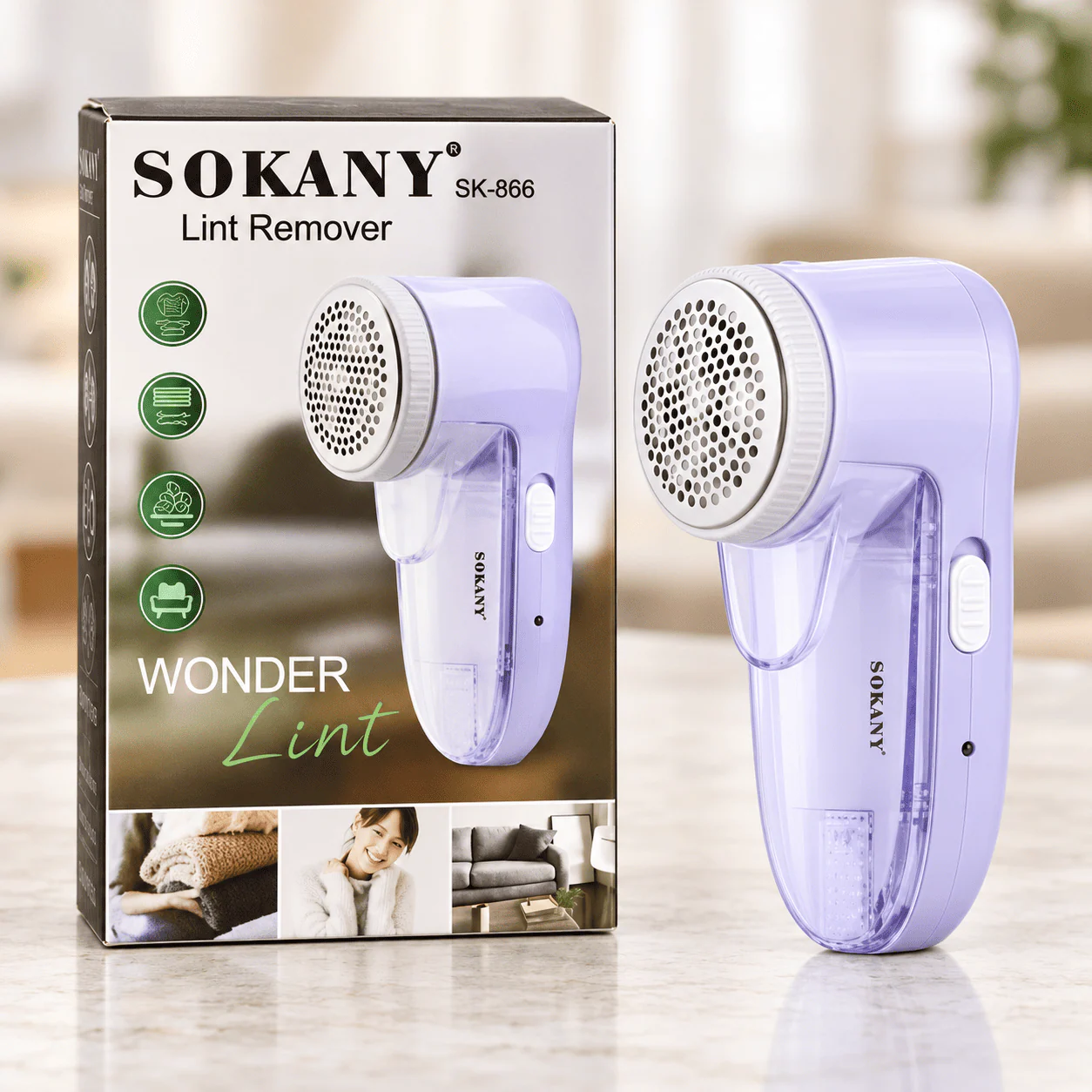 SOKANY SK-866 Rechargeable Lint Remover & Fabric Shaver