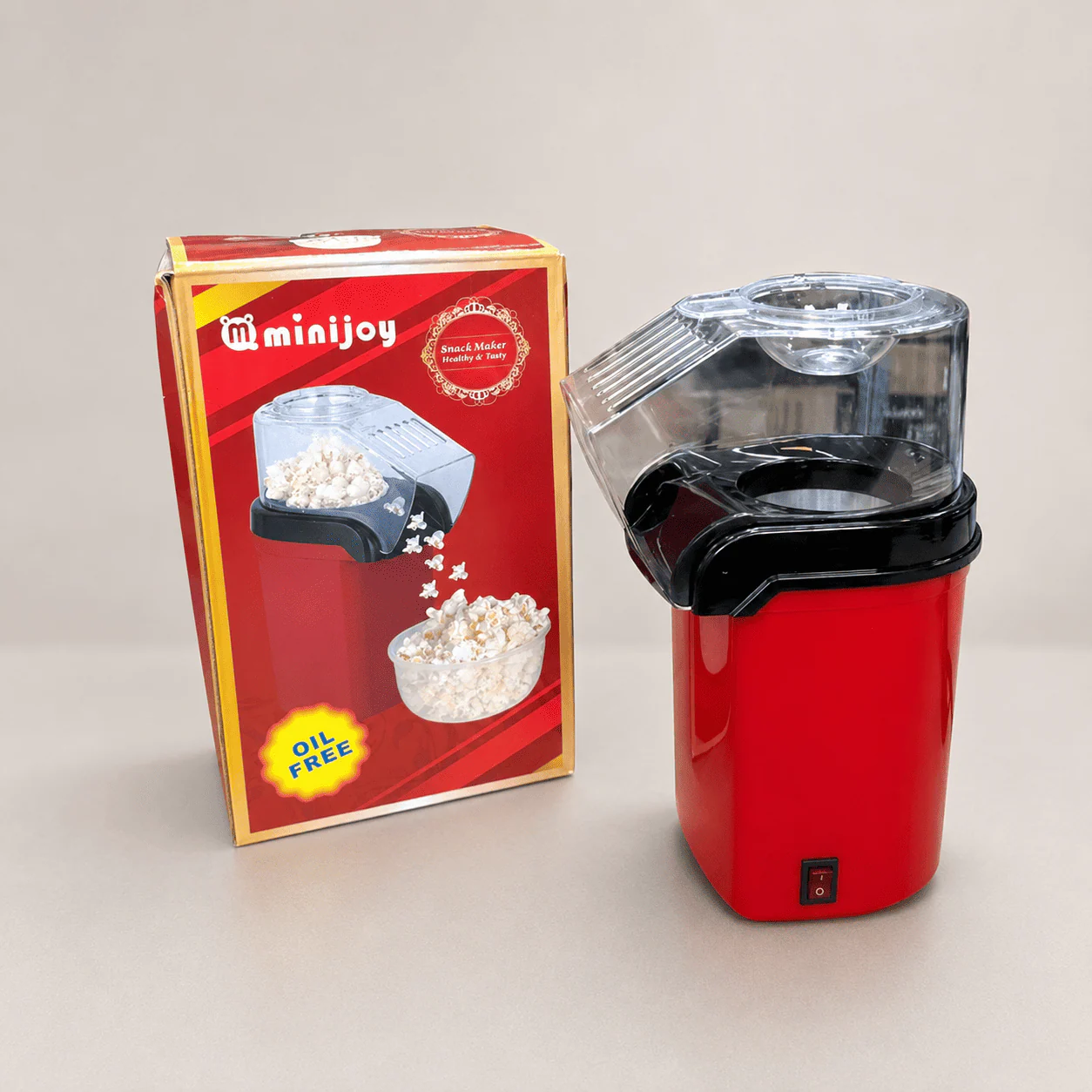 Electric Hot Air Popcorn Maker – Oil-Free Home Popcorn Machine