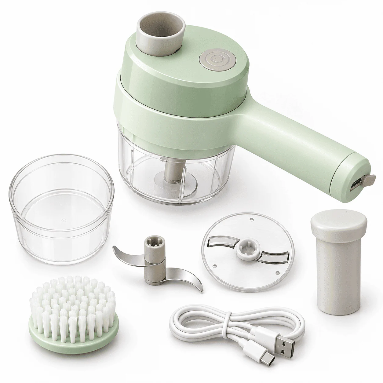 4-in-1 Electric Vegetable Cutter, Slicer & Food Prep Tool