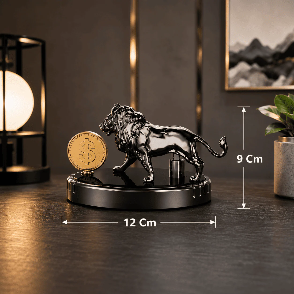 CATIANPAI Solar Lion Car Aroma Diffuser