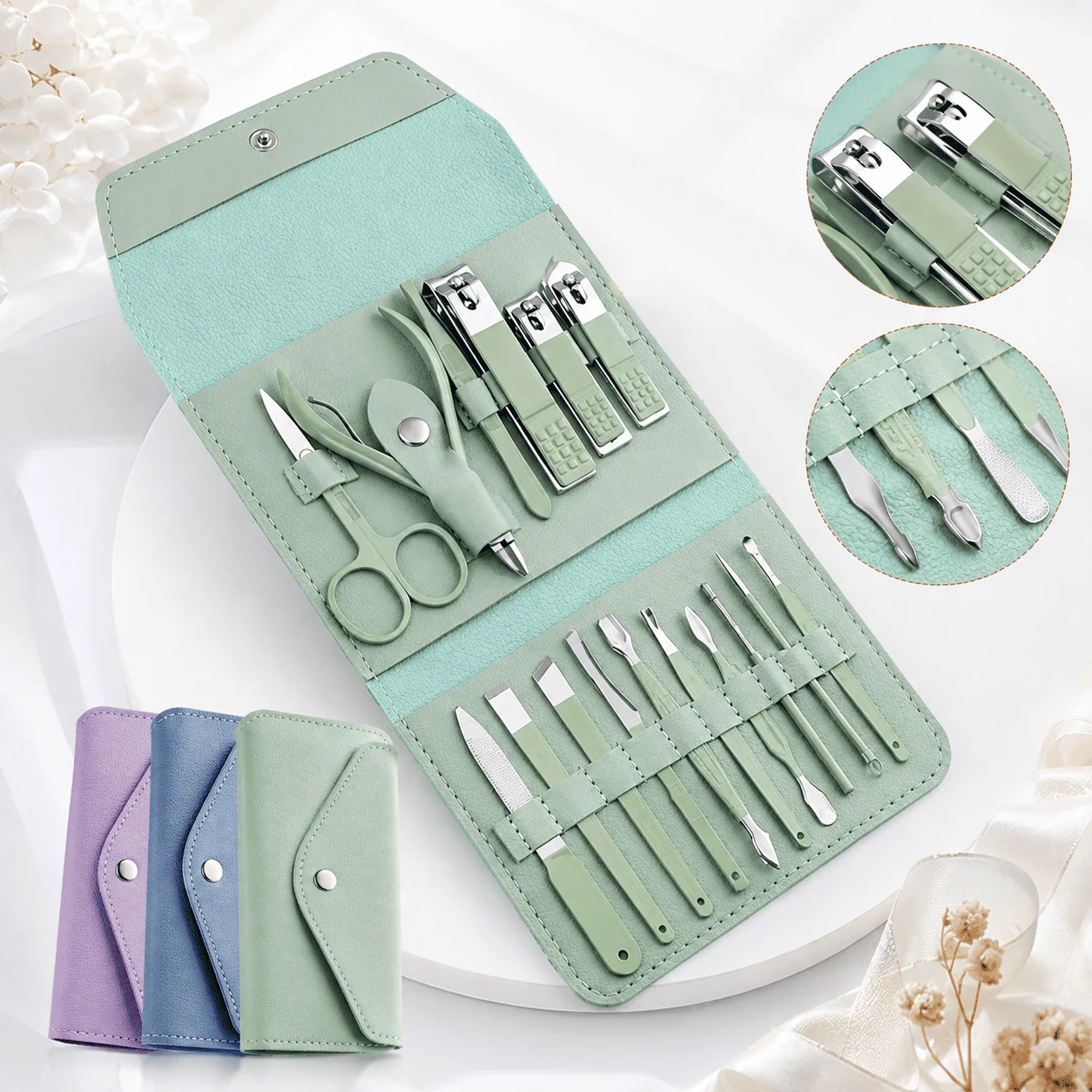16-in-1 Professional Manicure & Pedicure Nail Care Kit