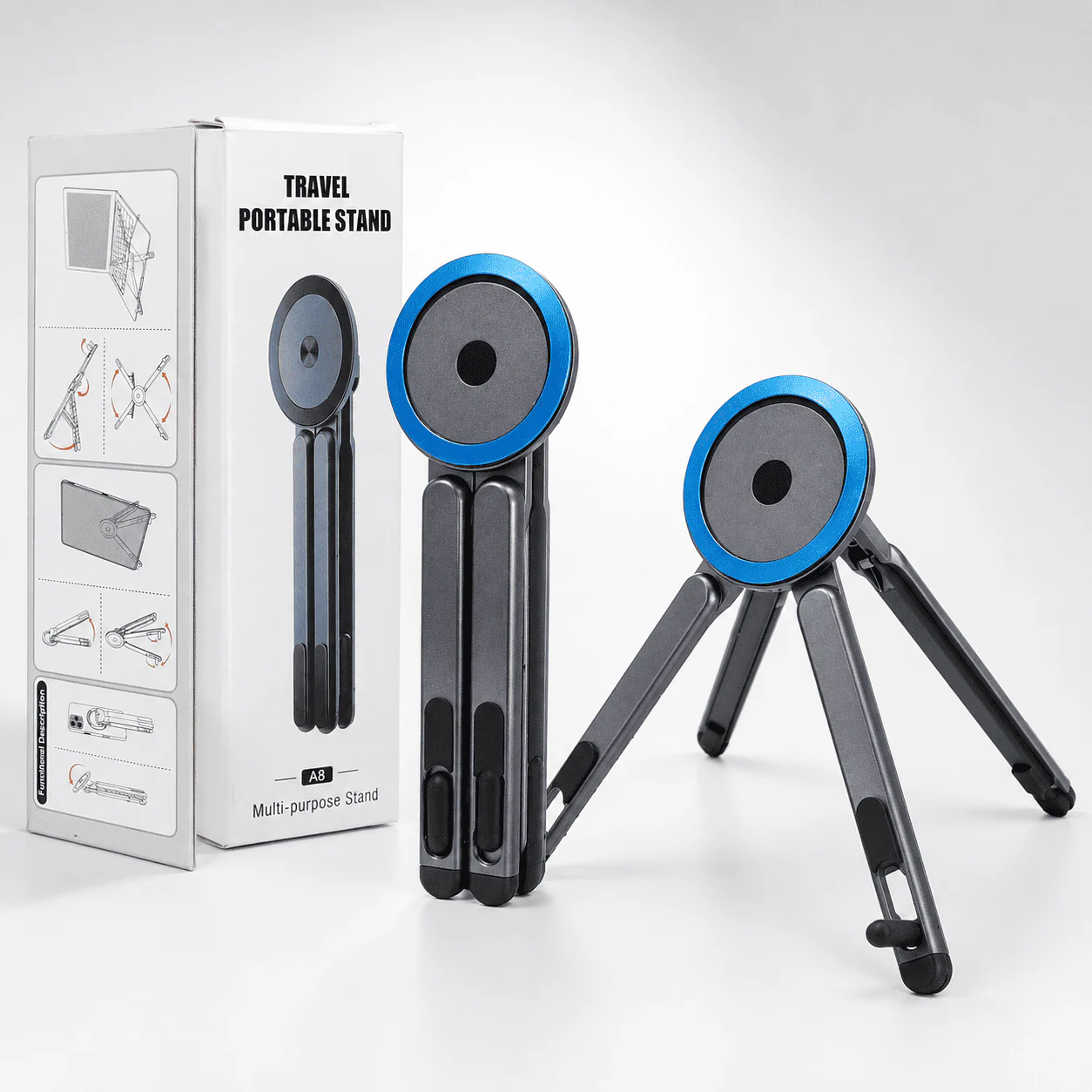3-in-1 Foldable Laptop & Magnetic Mobile Stand