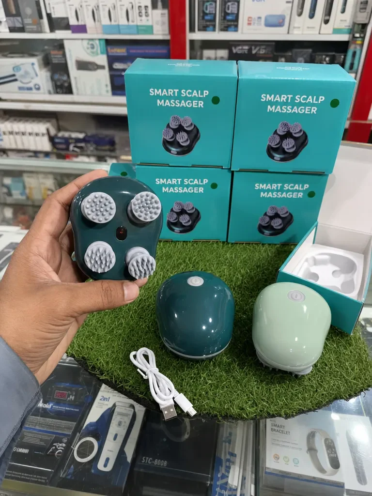 Smart Electric Scalp Massager with 4 Massage Heads