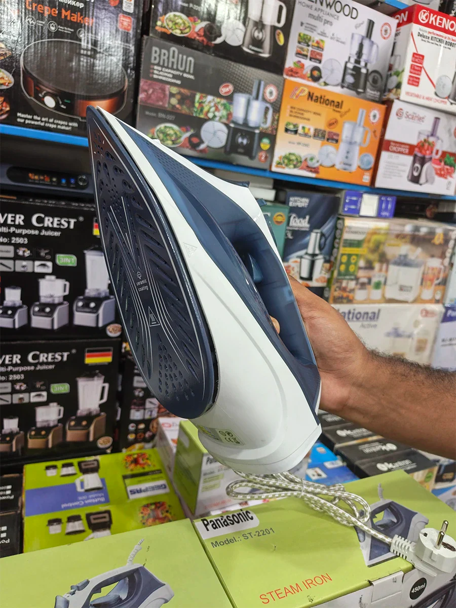 Panasonic 2200W Steam Iron Model ST-2201 with 450ml Water Tank