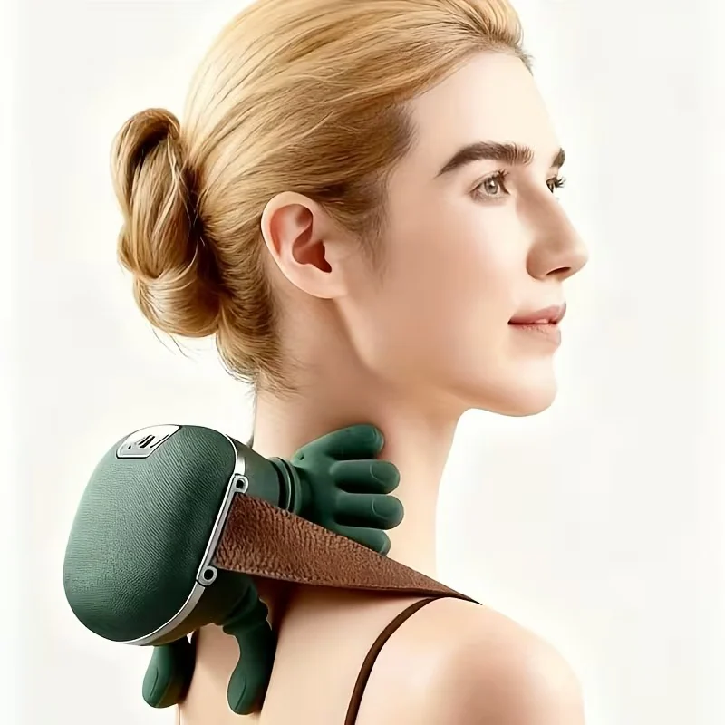 Portable Shoulder & Neck Massager – Hand-Shaped Kneading Design